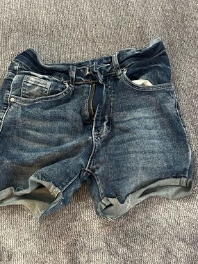 SHEIN Dark Blue Denim Jean Shorts